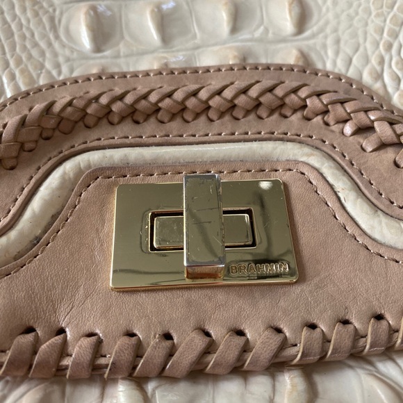 Brahmin Sonny Dalton Crossbody Sunglow Alligator Creme purse bag handbag - Picture 4 of 17